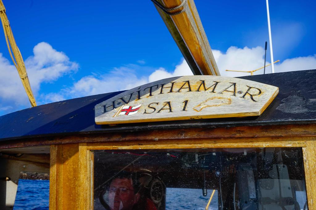 Boattrip with Hvíthamar. Photo: Søs Uldall-Ekman