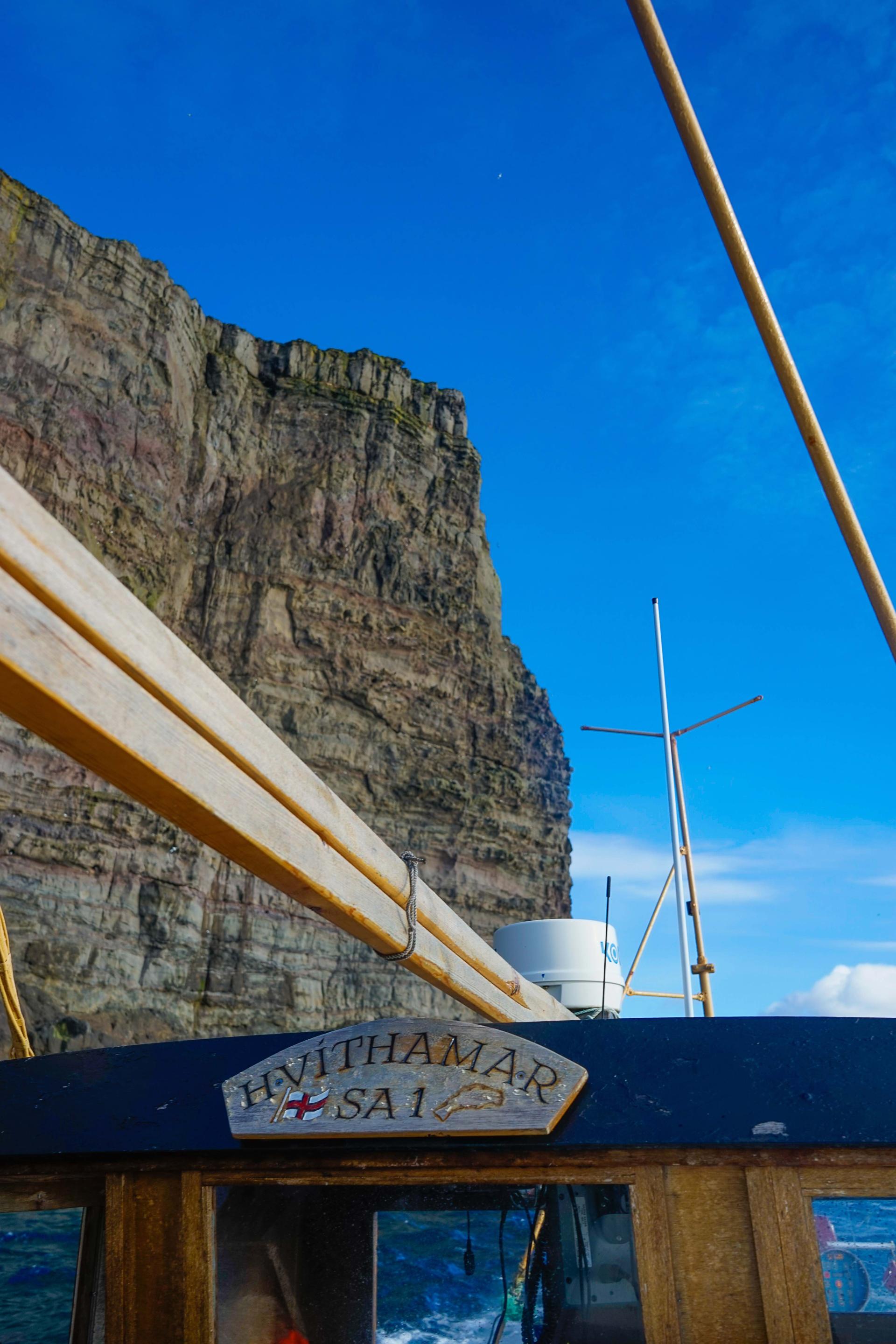 Boattrip with Hvíthamar. Photo: Søs Uldall-Ekman