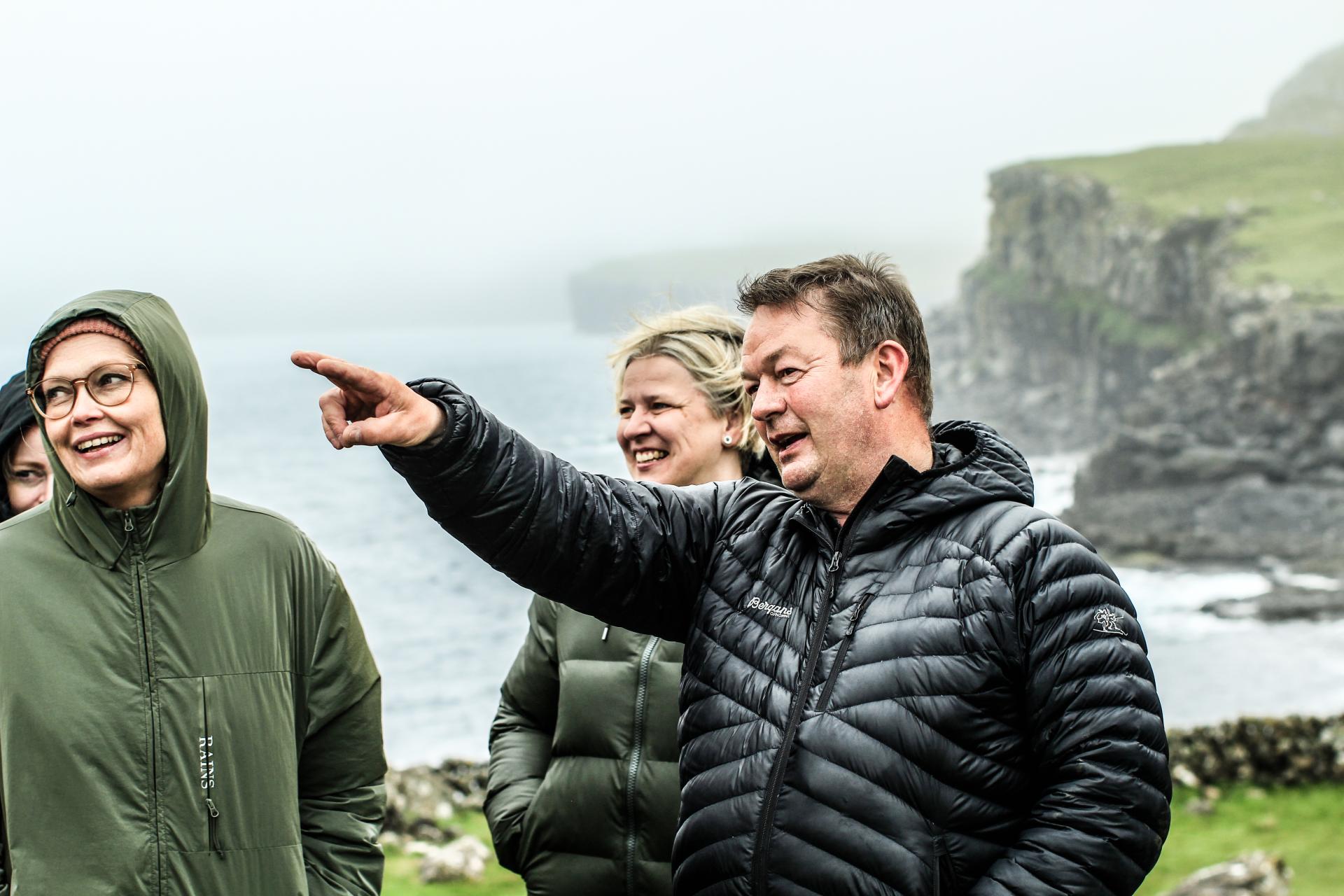 Poul Klementsen, guide and owner of Klettagarður